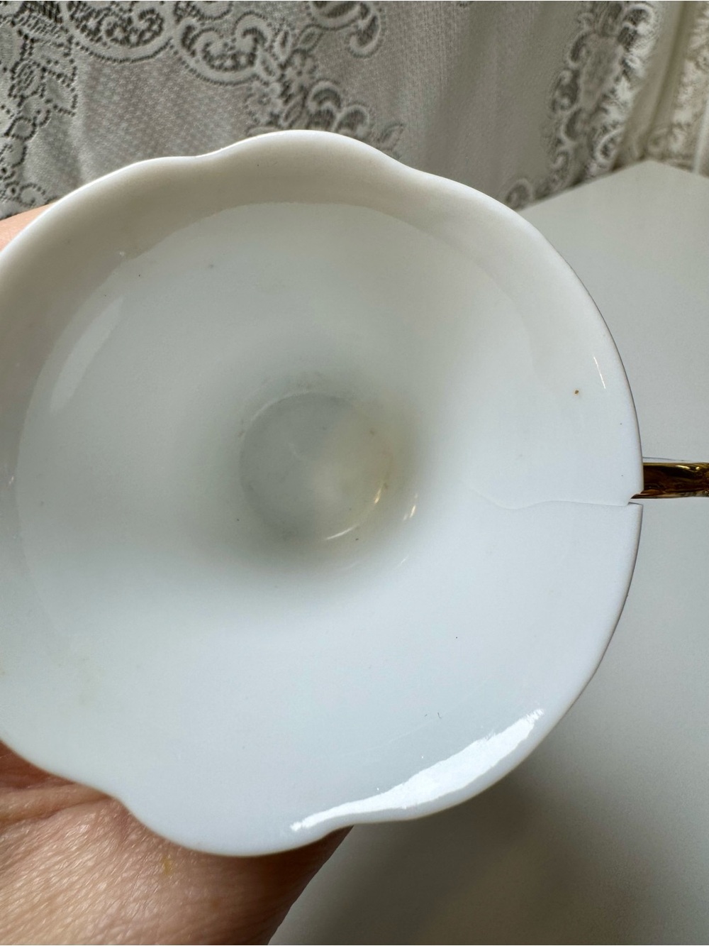 2 Italian Design Porcelain Butterfly Cups. Damaged Craft Lot, Upcycle Bird Feede - Picture 2 of 6